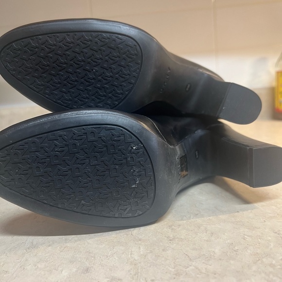 Slouchy Black DKNY Ankle Boots. - Picture 9 of 15